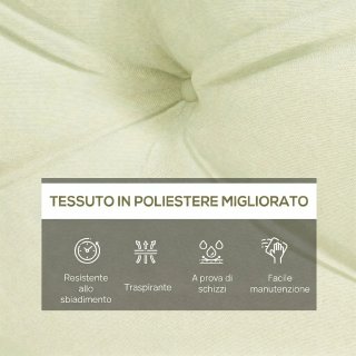 Set 2 Pezzi Cuscini da Giardino per Divani e Palle