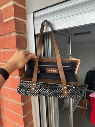 Bolso Marni Tweed Negro Blanco