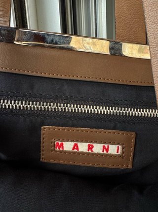 Bolso Marni Tweed Negro Blanco