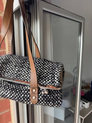 Bolso Marni Tweed Negro Blanco