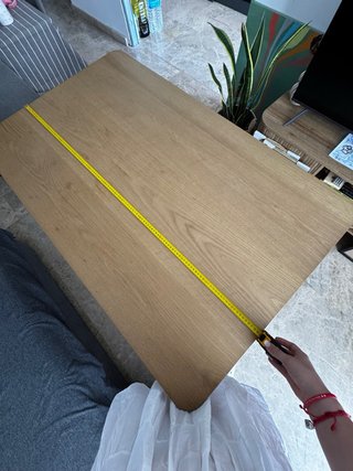 Mesa de salón madera y metal