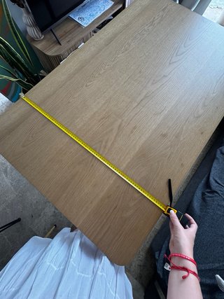 Mesa de salón madera y metal
