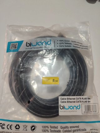 Cable Ethernet CAT8 RJ45 5m Biwond