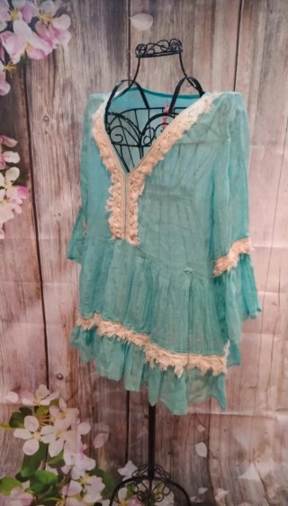 Blusón estilo boho de flamenco