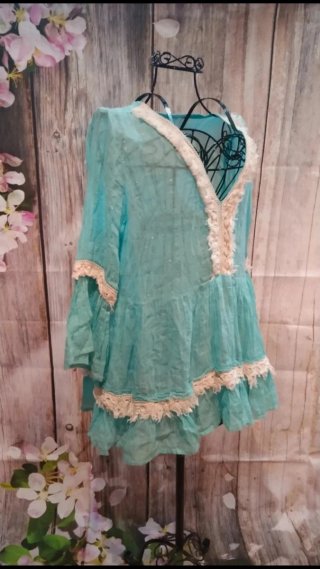 Blusón estilo boho de flamenco