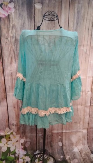 Blusón estilo boho de flamenco