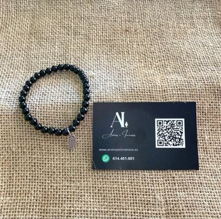 Pulsera Turmalina Negra Mano de Fátima