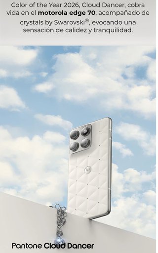 Motorola Edge70 CloudDancer Swarovski