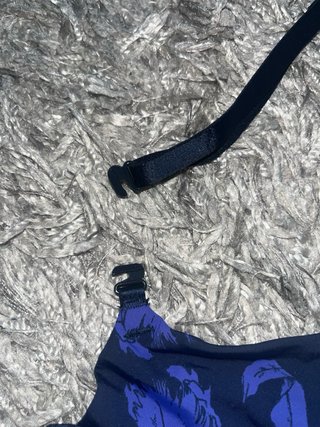 Sujetador Calvin Klein relleno 80A floral azul/mor