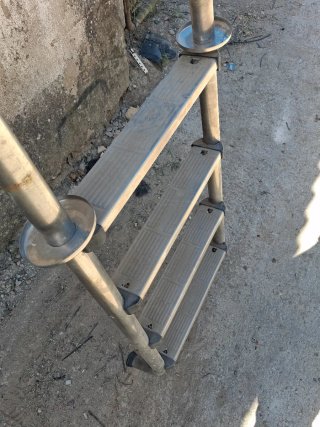 Escalera Piscina Acero Inoxidable 4 Peldaños