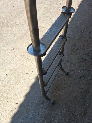 Escalera Piscina Acero Inoxidable 4 Peldaños