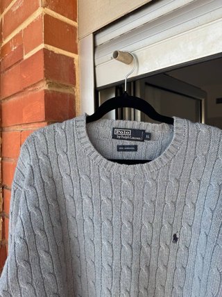 Jersey Polo Ralph Lauren Lana Gris XL