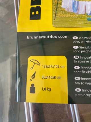 Tendedero Camping Brunner Ostro Aluminio