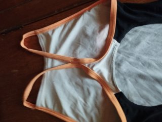 Bañador Decathlon Talla 38 Negro Naranja