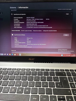 Portátil Acer Aspire A315-44P Plata