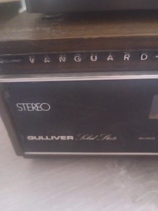 Tocadiscos Vanguard Marrón y Negro