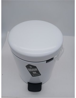 Brabantia Cubo de basura de pedal para baño - 5L - color blanco