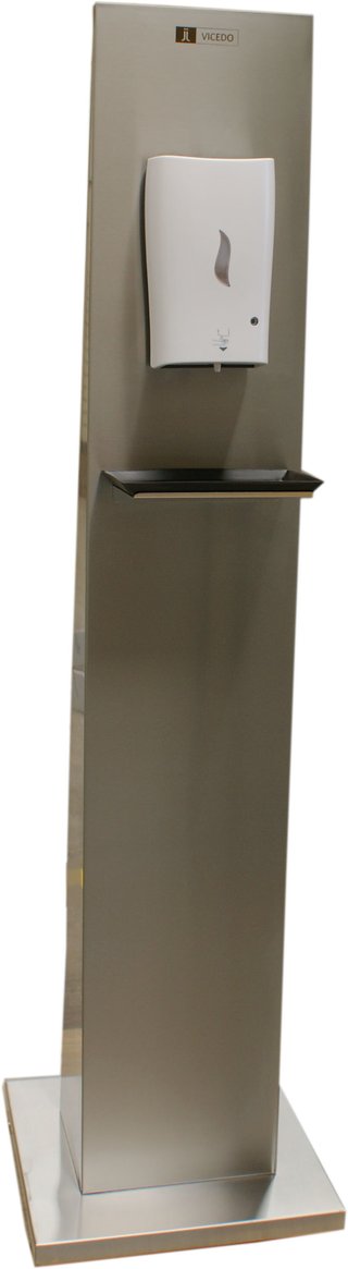 Estación desinfección Inox con dispensador automát
