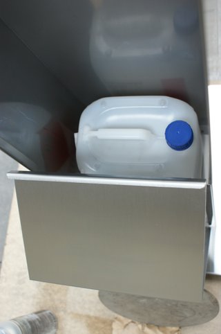 Estación desinfección Inox con dispensador automát