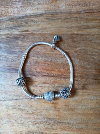 Pulsera Pandora Plata con Abalorios