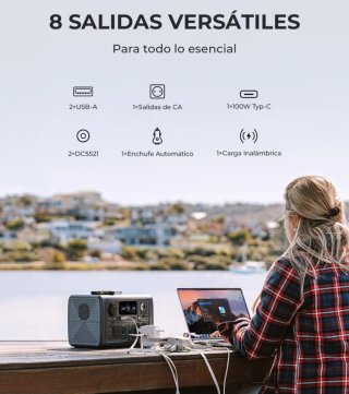 Estación de Energía Portátil + paleles solares