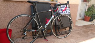 Bicicleta Decathlon Talla S (170cm) y botas Shiman
