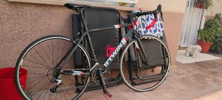 Bicicleta Decathlon Talla S (170cm) y botas Shiman