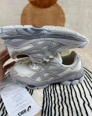 Asics GEL-NYC Mujer Talla 38 Gris Blanco