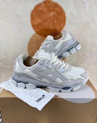 Asics GEL-NYC Mujer Talla 38 Gris Blanco