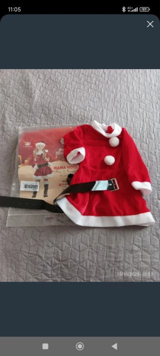 Disfraz Mamá Noel Niña Talla 0-6m