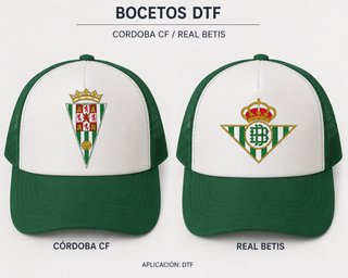 Gorra de Betis y Córdoba