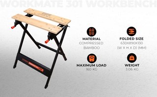 Banco de Trabajo BLACK+DECKER Workmate 301