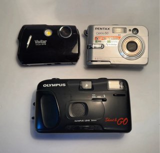 Lote 3 cámaras fotográficas (para repuestos)