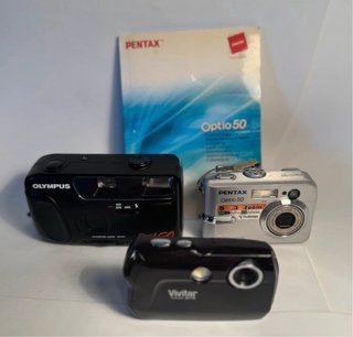 Lote 3 cámaras fotográficas (para repuestos)