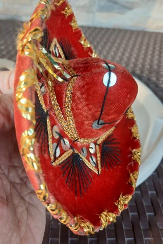 Mini Sombrero Messicano Arredo cm13x16