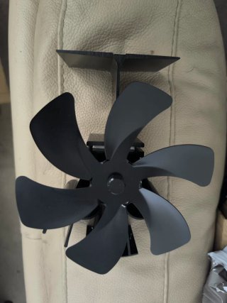 Ventilador para chimenea negro