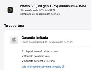 Apple Watch SE 3 GPS 40mm Aluminio CON GARANTIA