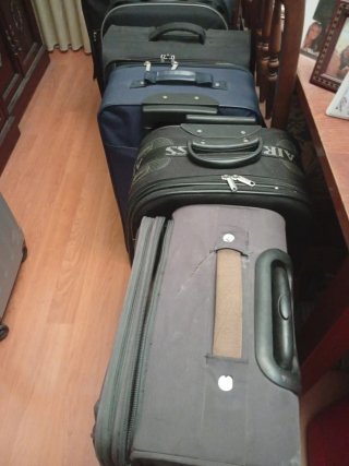 Maletas de segunda mano con ruedas a partir de 10