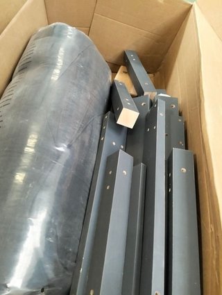 vidaXL Sofá esquinero con cojines