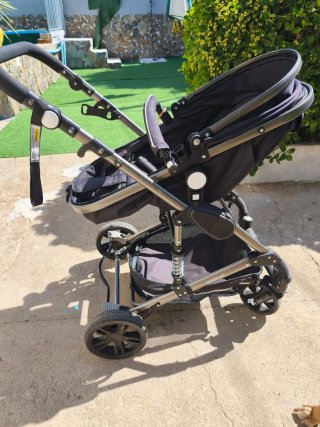 Carrito de paseo bebé negro 3 en 1