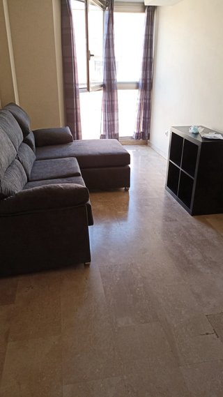 Sofá 3 plazas chaise longue tela gris