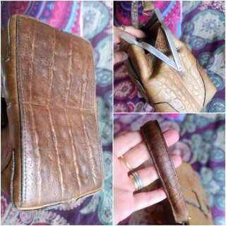 ¡Joyita Vintage! Bolso Mano Piel 60's.Estilo Kelly