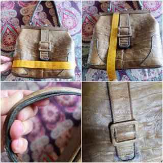 ¡Joyita Vintage! Bolso Mano Piel 60's.Estilo Kelly