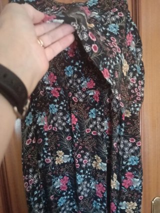 Vestido largo estampado floral