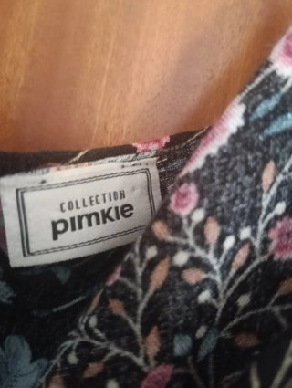 Vestido largo estampado floral