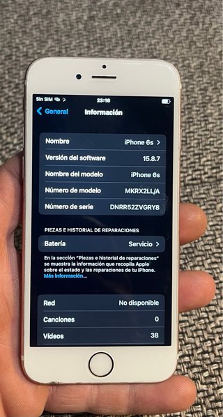 iPhone 6s 64GB Libre + Funda
