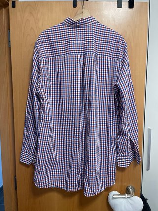 Camisa Burberry Cuadros Azul y Rojo