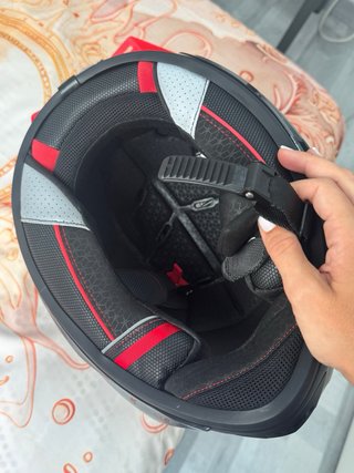 Casco Moto NZI WAKE Negro y Rojo