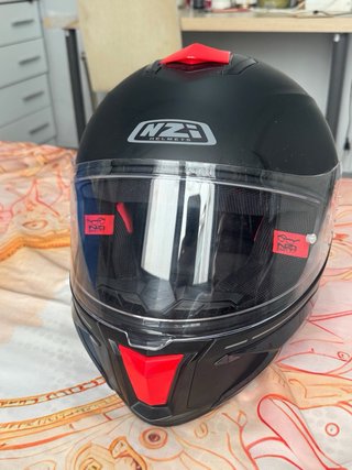Casco Moto NZI WAKE Negro y Rojo