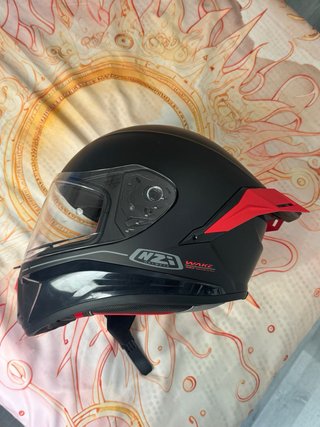 Casco Moto NZI WAKE Negro y Rojo